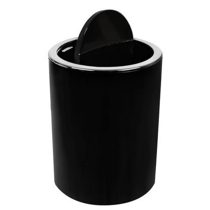 Affaldsspand 5 L Sort Rund med Trykknap 5905923651443