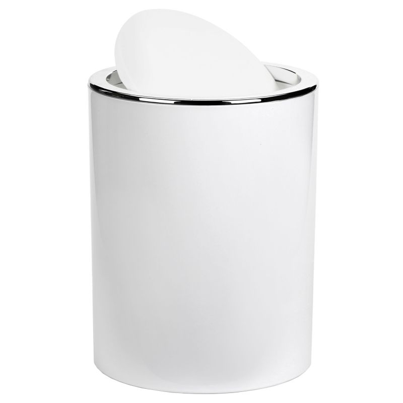 Affaldsspand 5 L Hvid med Vippelåg Rund 5905923650637