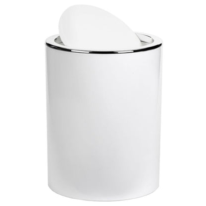 Affaldsspand 5 L Hvid med Vippelåg Rund 5905923650637