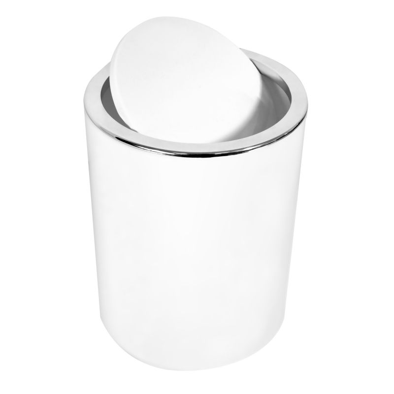 Affaldsspand 5 L Hvid med Vippelåg Rund 5905923650637