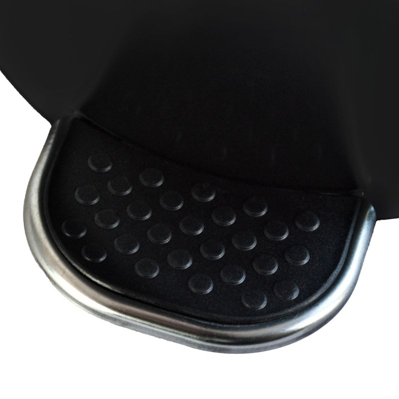 Pedalspand Sort 3 L Rustfrit Stål Rund 17 cm
