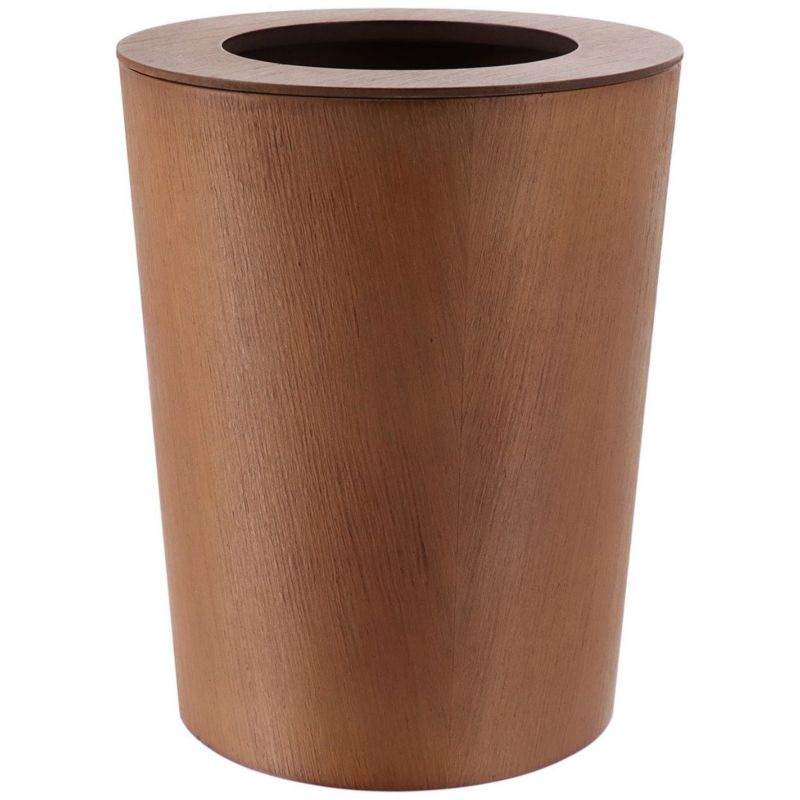 Badeværelsesspand 9 L Brun Egetræseffekt 28x22,5x22,5 cm 6553160