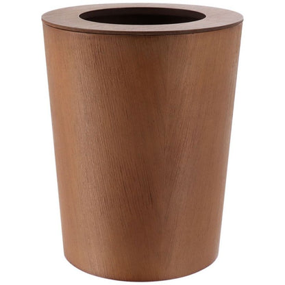 Badeværelsesspand 9 L Brun Egetræseffekt 28x22,5x22,5 cm 6553160
