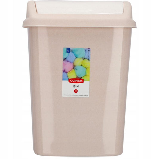 Curver Dominik vippeaffaldsspand 10L, beige, 1 stk.