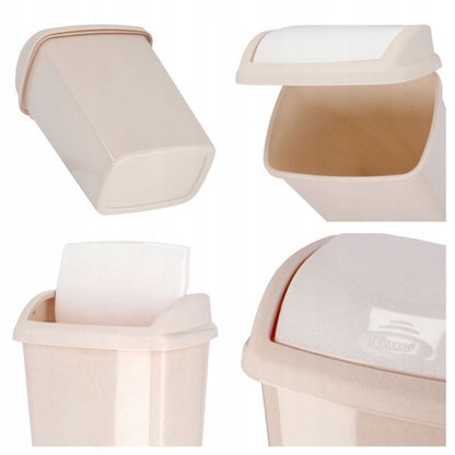 Curver Dominik vippeaffaldsspand 10L, beige, 1 stk.