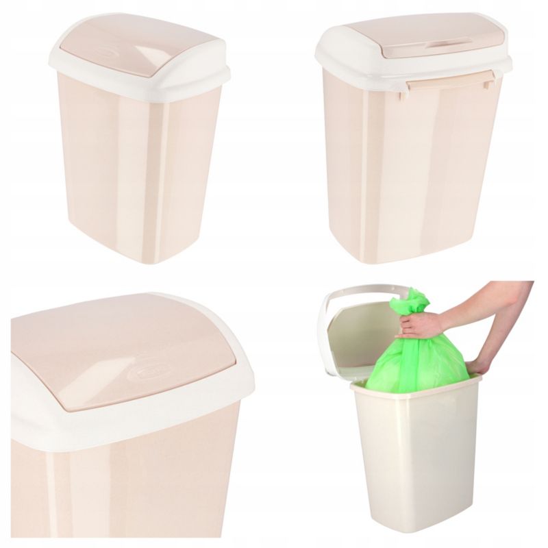 Curver Dominik vippeaffaldsspand 25L, beige