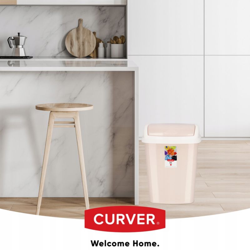 Curver Dominik vippeaffaldsspand 25L, beige
