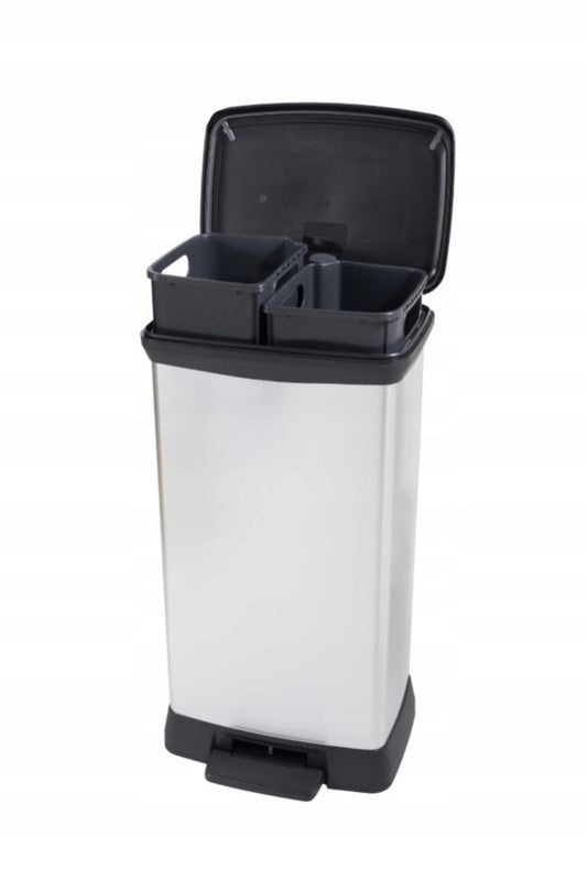 Skraldespand med pedal Curver Deco bin Duo 23+23L