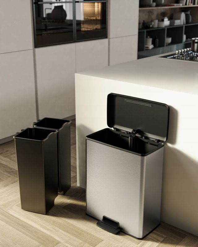 Skraldespand med pedal Curver Deco bin Duo 26+26L