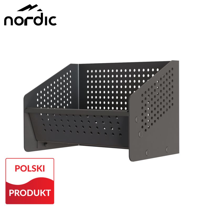 Pelletkurv 23x16x15 cm Sort Stål