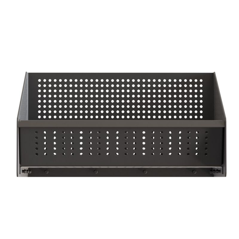 Pelletkurv 36x20x26 cm Sort Stål