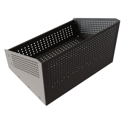 Pelletkurv 36x20x26 cm Sort Stål