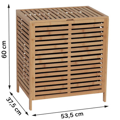 Bambusvasketøjskurv Naturis Beige 60 cm 1 stk.