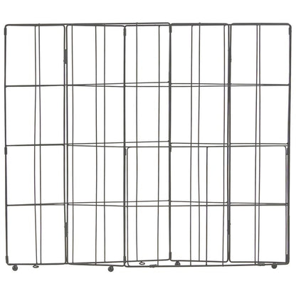 Metalvasketøjskurv Sort 40x30 cm 72 L