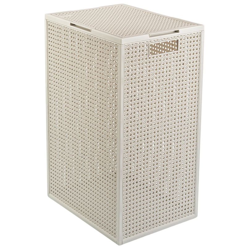 Vasketøjskurv Kaya 60 L Krem 58,5x38x29 cm