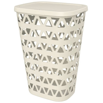 Vasketøjskurv 55 L Krem 42,6x34,5x60,1 cm | KET271196
