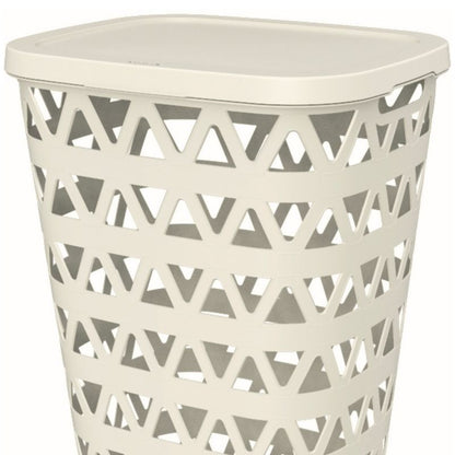 Vasketøjskurv 55 L Krem 42,6x34,5x60,1 cm | KET271196