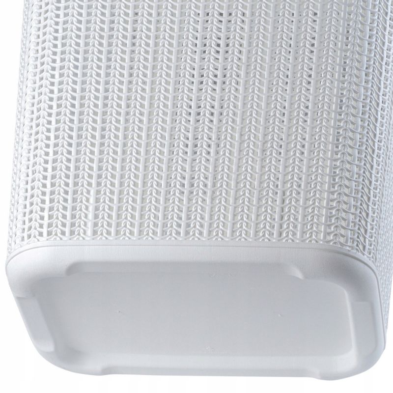 Vasketøjskurv 50 L Hvid Plast med Låg 44 x 33 x 53 cm