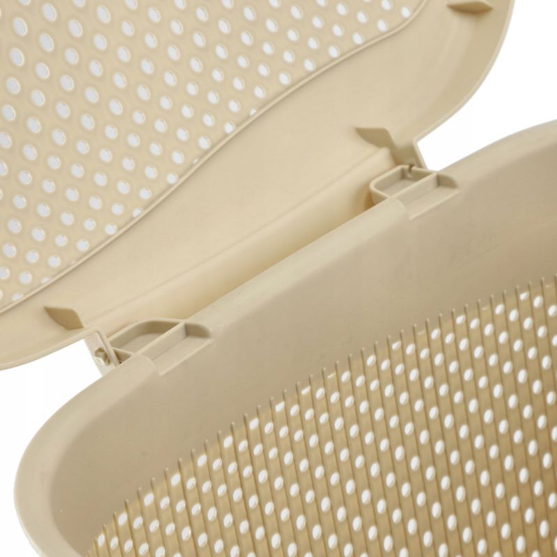 Vasketøjskurv 55 L Beige 44 x 36,5 x 55,5 cm | 5903699491935