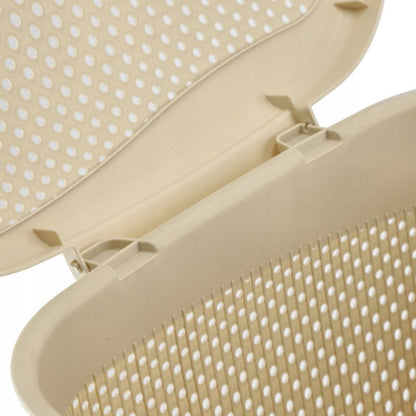 Vasketøjskurv 55 L Beige 44 x 36,5 x 55,5 cm | 5903699491935