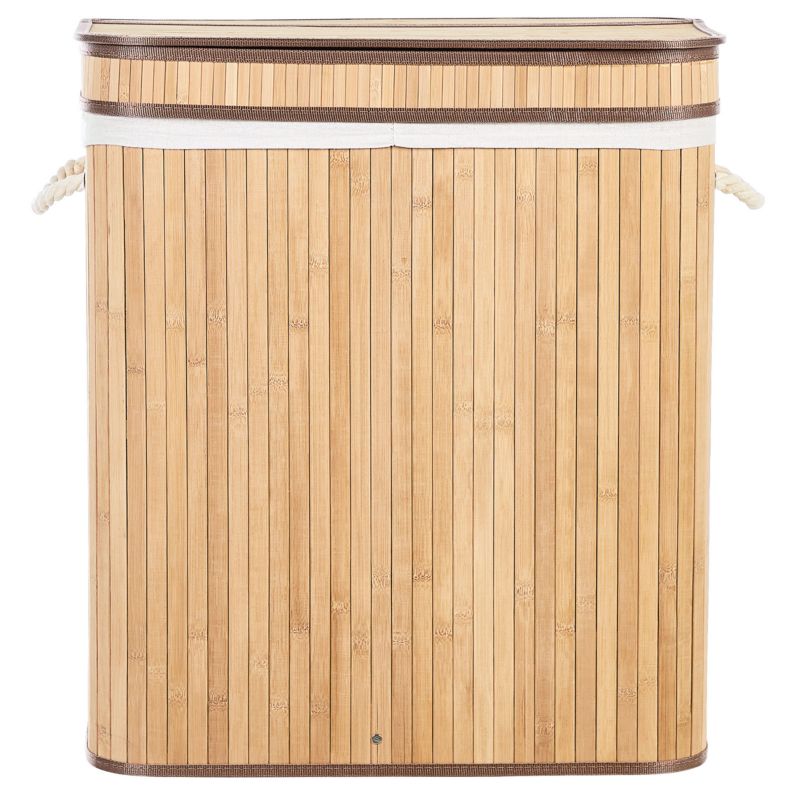 Bambusvasketøjskurv Brun 100 L 52x34x60 cm