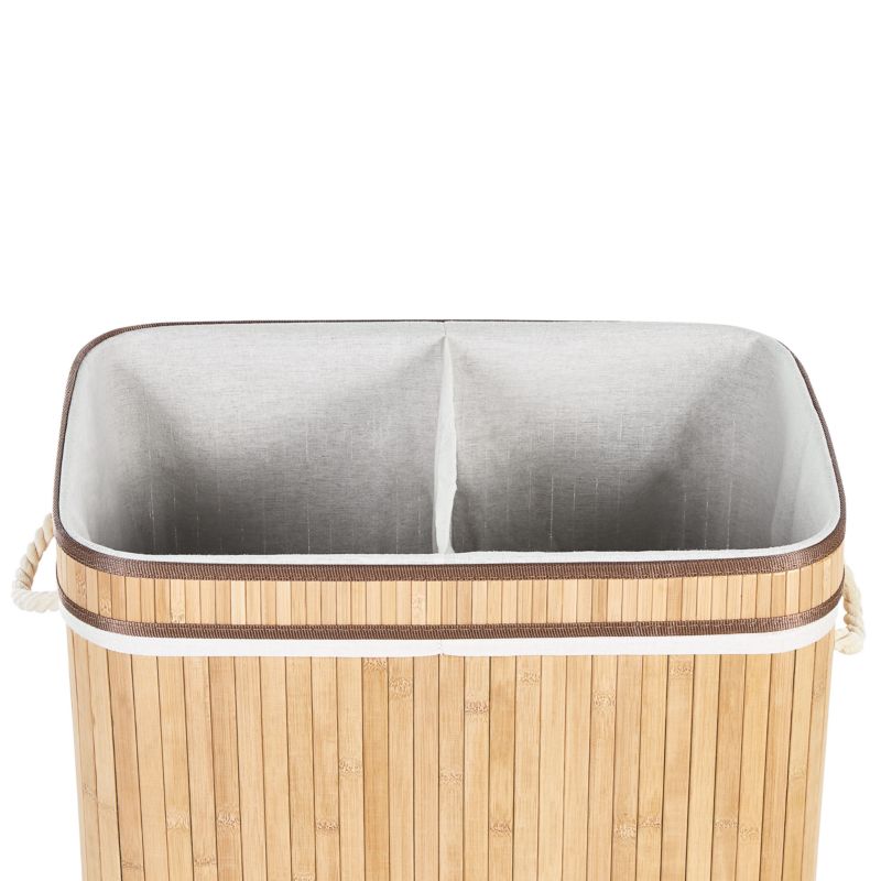 Bambusvasketøjskurv Brun 100 L 52x34x60 cm