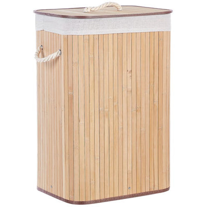 Bambusvasketøjskurv Komari 40x30 cm Brun 72 L