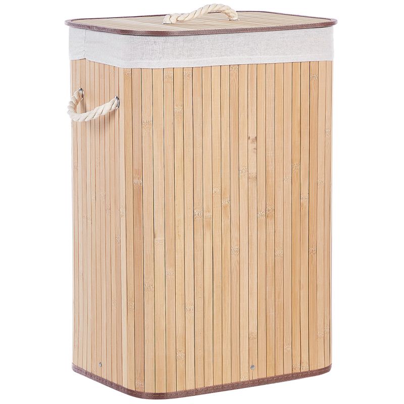 Bambusvasketøjskurv Komari 40x30 cm Brun 72 L