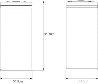 Cooke&Lewis Antey touch-metal affaldsspand 30 l mat-sort