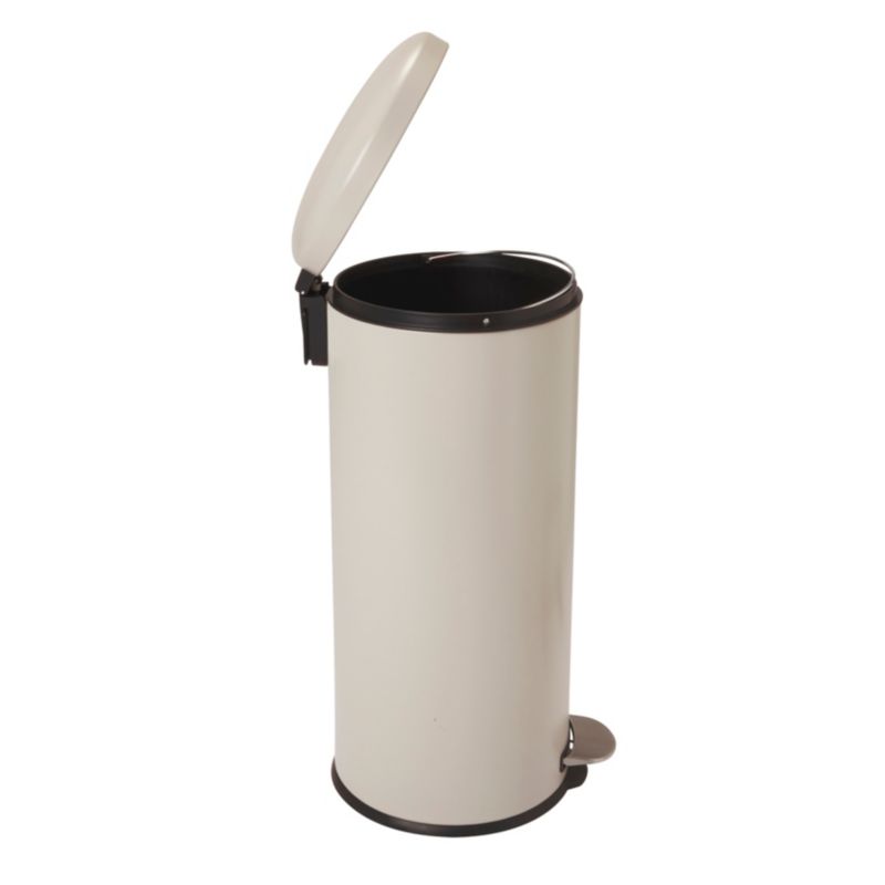 Cooke&Lewis Gerra metal affaldsspand med pedal 30 l i stenfarve