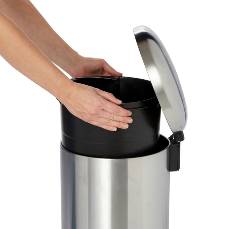 Affaldsspand Cooke&Lewis Gerrra med pedal 30 l rustfrit stål