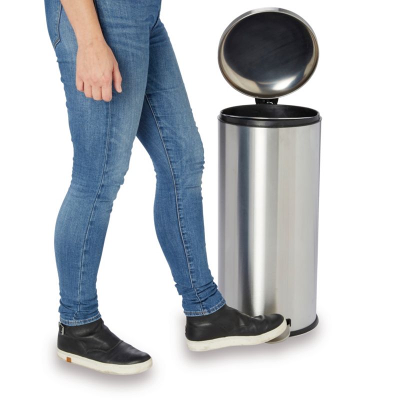 Affaldsspand Cooke&Lewis Gerrra med pedal 30 l rustfrit stål