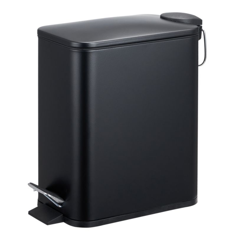 Pedalspand 5 L Sort Stål 29 x 14 x 29 cm | 5059340840307