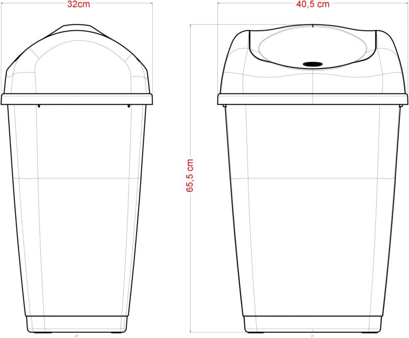 Tazetta Swing affaldsspand 40 l