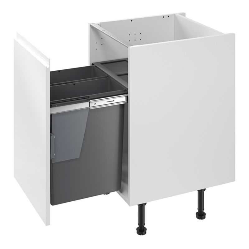 Integreret plastikspand GoodHome 50 cm med 2 beholdere