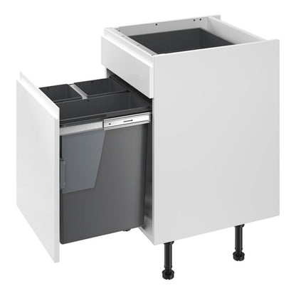 GoodHome integreret plastikspand 50 cm med 3 beholdere