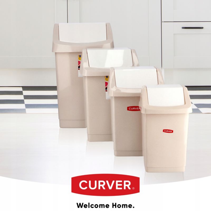 Curver Click-it vippeaffaldsspand 15L, beige