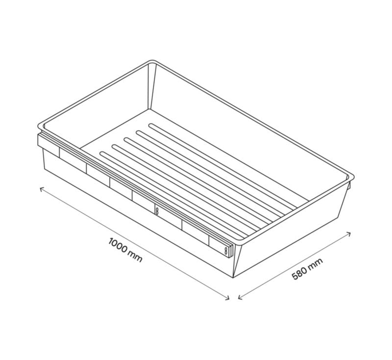 Udtrækkelig kurv til korpus 58 x 100 cm GoodHome Atomia