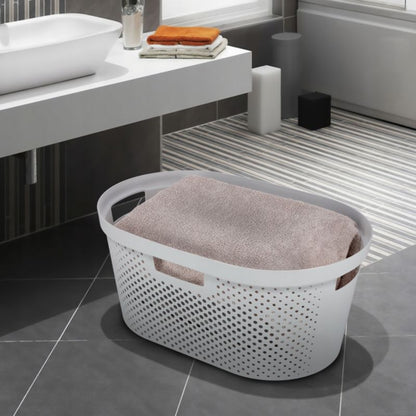 Kurv med låg 60L + beholder 45L Curver Infinity lysgrå