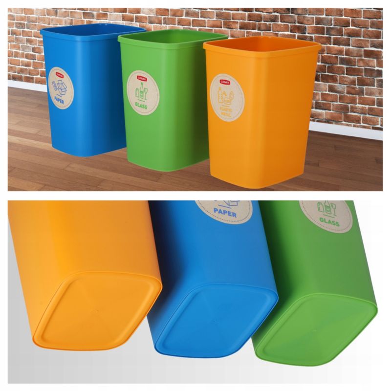 Curver ECO Friendly affaldssorteringsspande 10L, 3 stk.