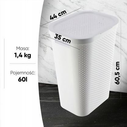 Curver Infinity vasketøjskurve med låg 60L, mix farver, 2 stk., grå