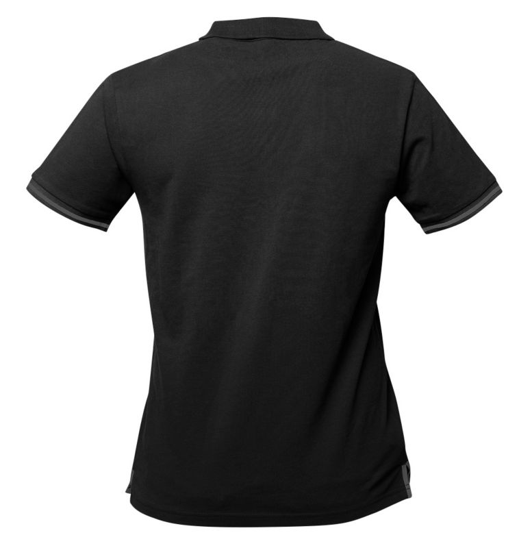 Polo-shirt Denim 100% bomuld L sort 1 stk.