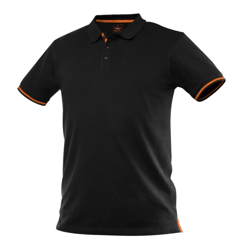 Polo-shirt Garage 100% bomuld pique M sort 1 stk.
