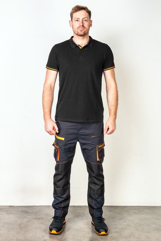 Polo-shirt Garage 100 % bomuld pique XL sort 1 stk.