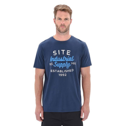 Site t-shirt i marineblå, str. M