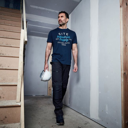 Site t-shirt navy blå XL