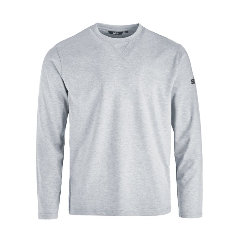 Site Yardan langærmet t-shirt grå L