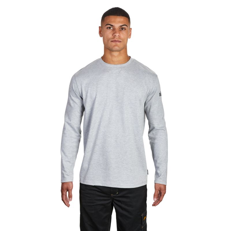 Site Yardan langærmet t-shirt grå L
