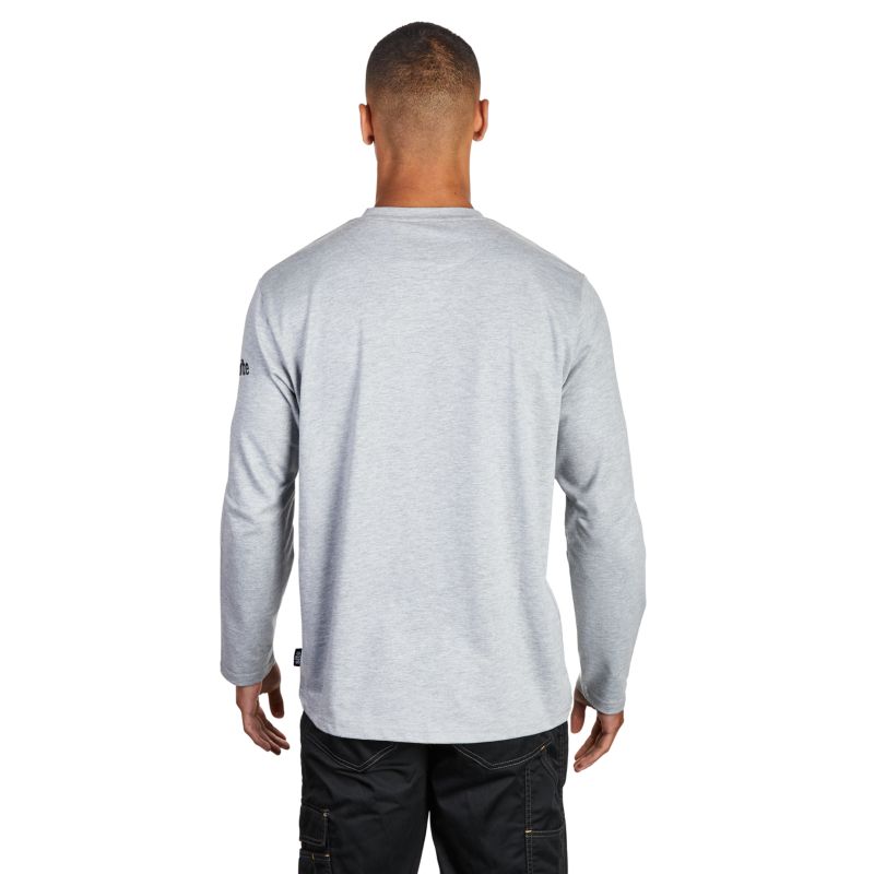 Site Yardan langærmet t-shirt grå XL