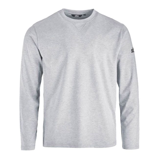 Site Yardan langærmet t-shirt grå XXL